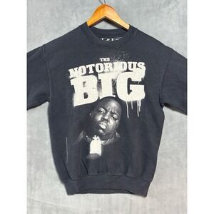 Brooklyn Mint Biggie Smalls Crewneck Sweatshirt Mens Size XS/S Black Logo Rap